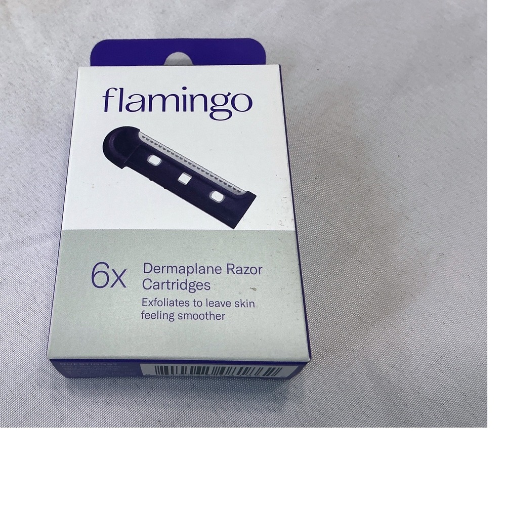 Flamingo Dermaplane Razor Cartridges Japanese Stainless Steel 6 Count New